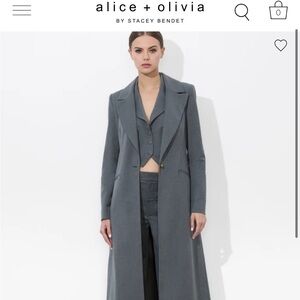 Alice and Olivia THEO NOTCH COLLAR COAT